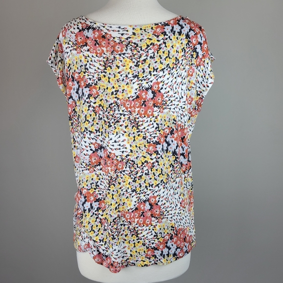 Loft Mixed Media Floral Top - Picture 3 of 5
